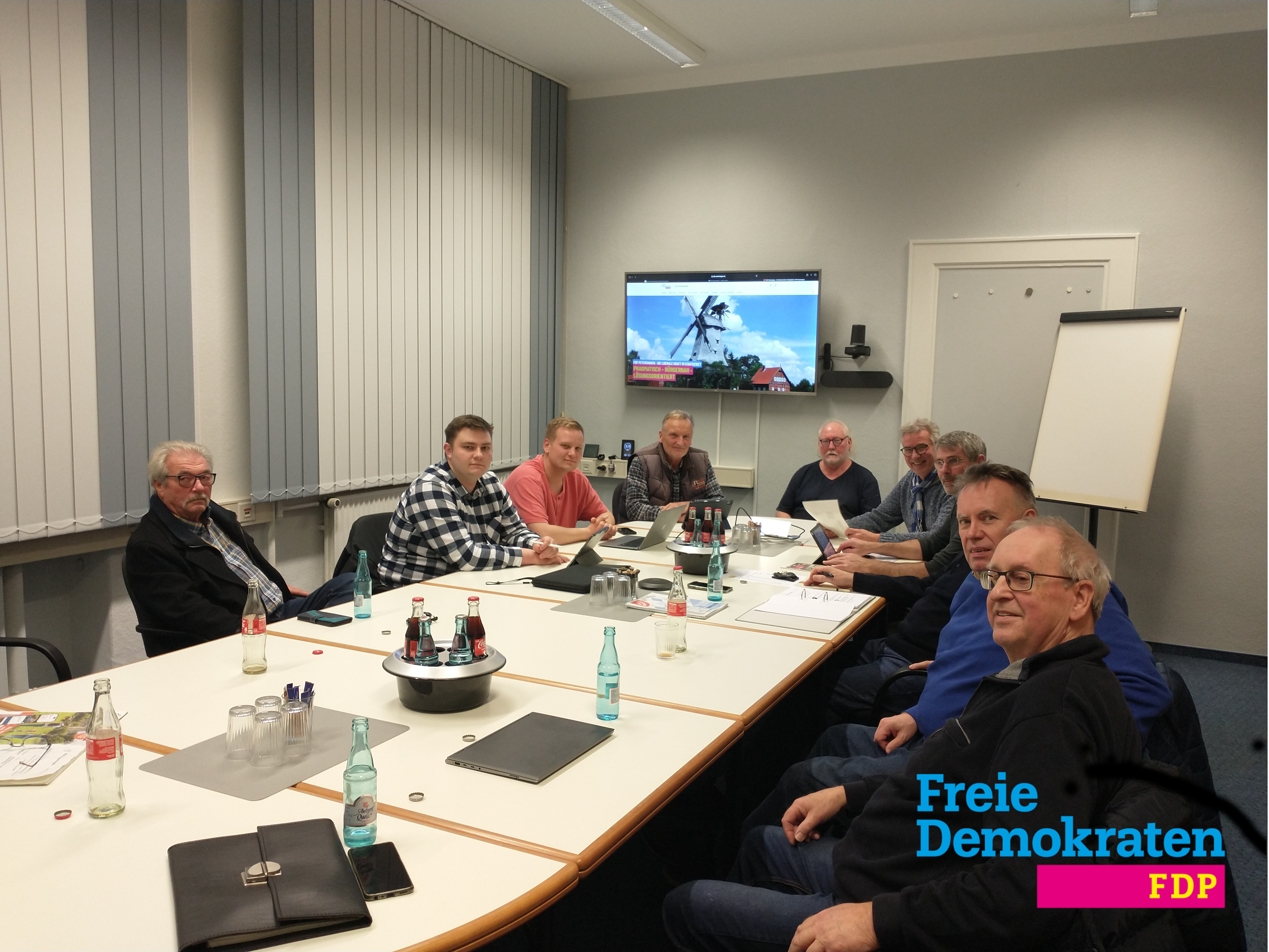 Mitglieder der erweiterten FDP Fraktion Stadt Petershagen