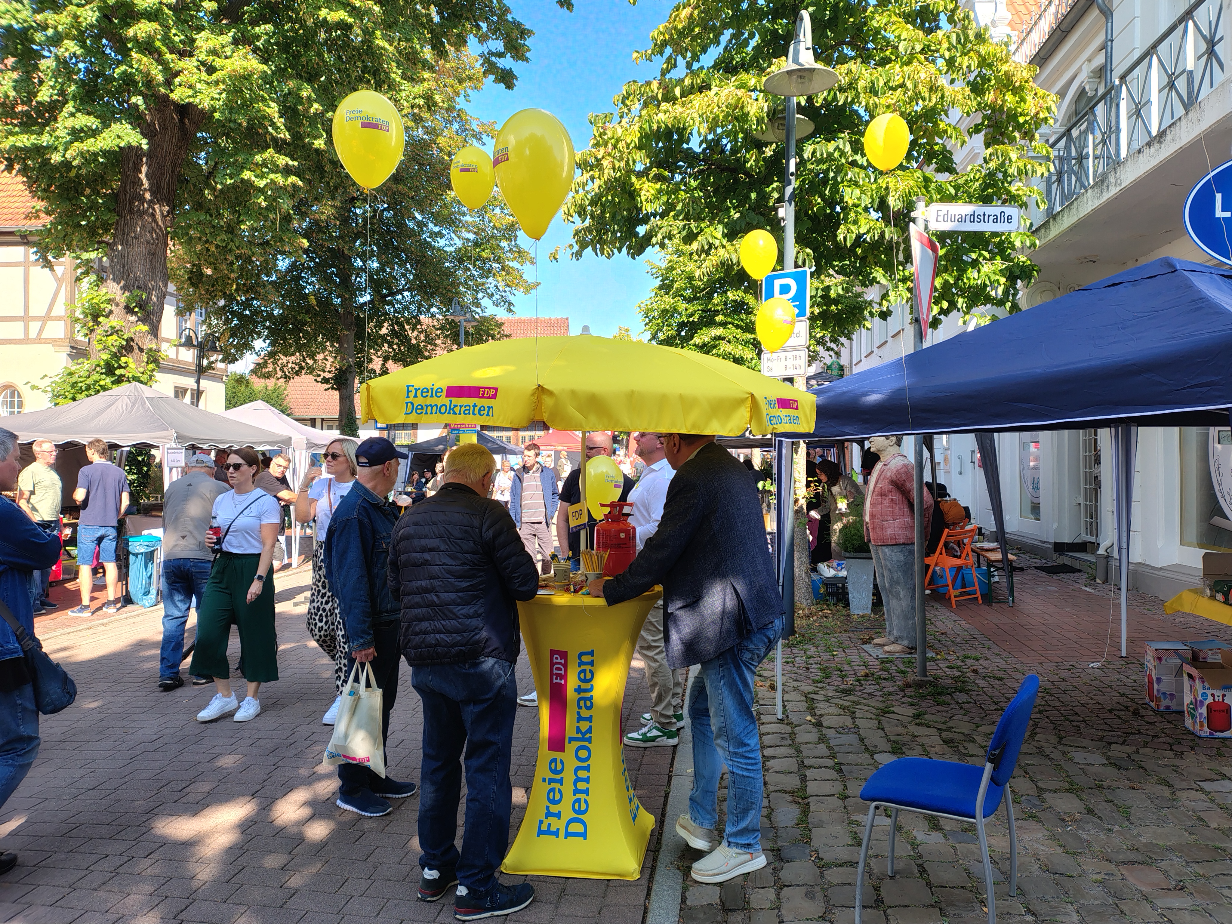 Freie Demokraten Petershagen Alstadtfest Wahlstand